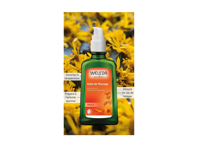 bienfaits huile de massage arnica Weleda