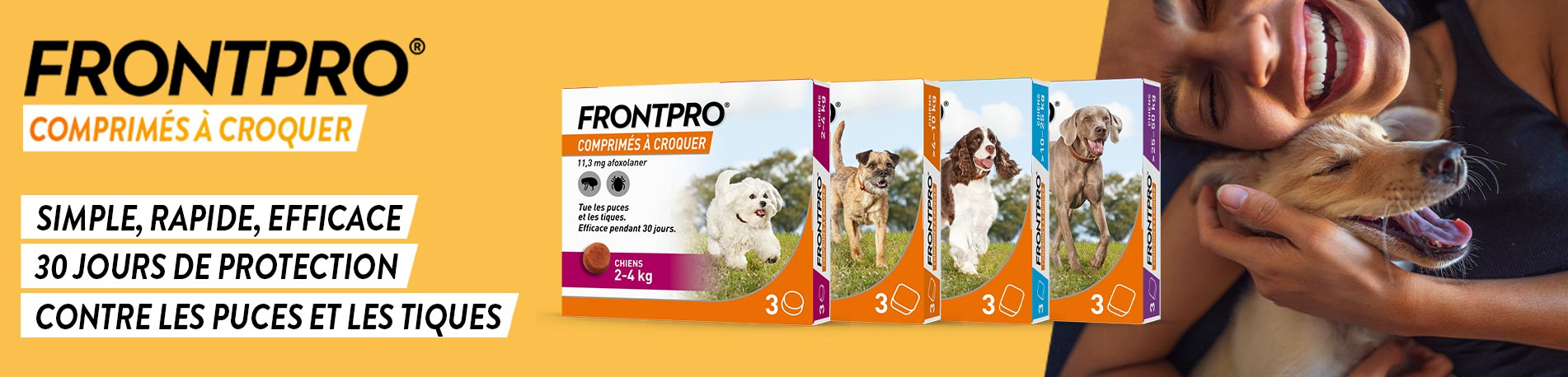 Frontpro, votre comprimé anti-puces et anti-tiques pour chien