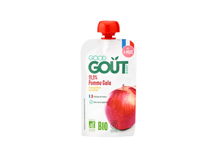 Good Goût Gourde de Fruits BIO Pomme gala - 120g - Pharmacie en ligne