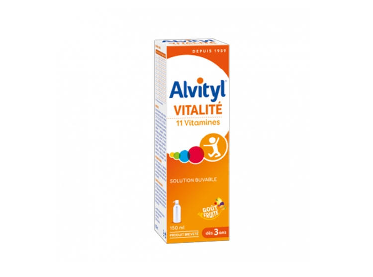 ALVITYL sirop 11 vitamines VITALITE 150ml à marseille - Vente et location  de matériel médical Petit Bosquet - Pharmacie du petit Bosquet
