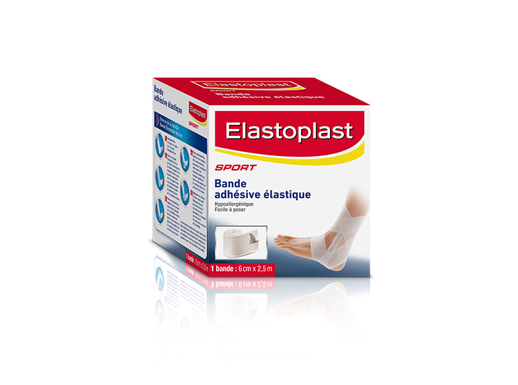Elastoplast Bande adhésive élastique Cheville 6 cm x 2,5 m - Pharmacie en  ligne