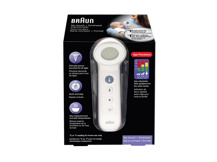Braun Thermomètre sans contact + frontal Age precision - Pharmacie en ligne