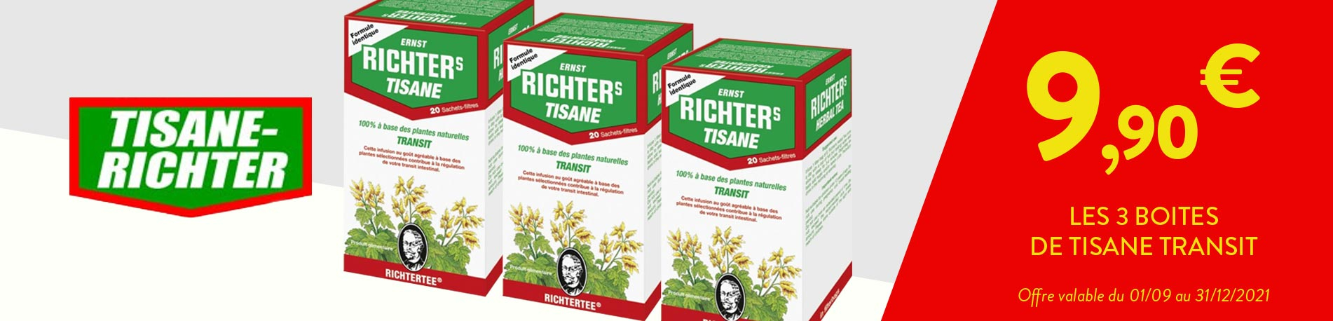 Tisane richter en pharmacie - Achat en ligne pharmacie homéopathique
