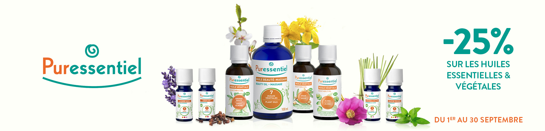 Promotion Puressentiel : Huiles essentielles et huiles végétales
