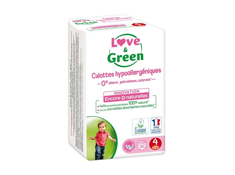 Love & Green Couches culottes écologiques Taille 4 - 20 couches culottes -  Pharmacie en ligne
