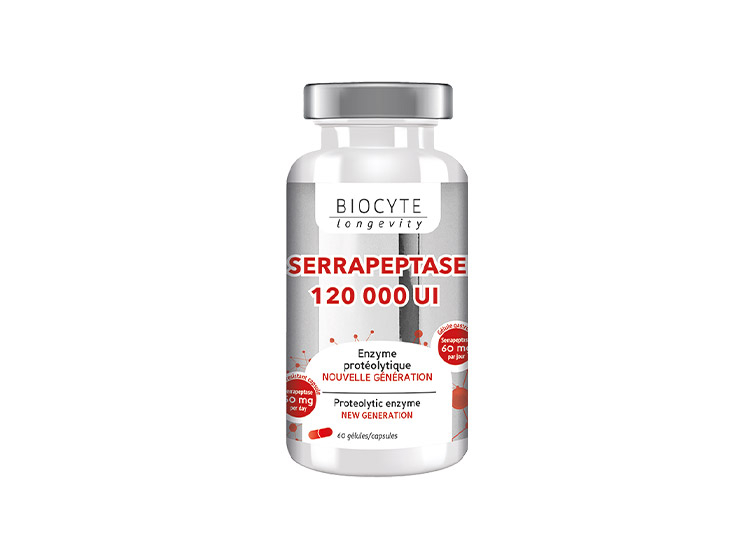 Biocyte Longevity Serrapeptase - 60 gélules - Pharmacie en ligne