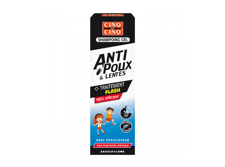 Anti-poux & lentes shampoing gel 400ml Cinq sur Cinq Anti-poux