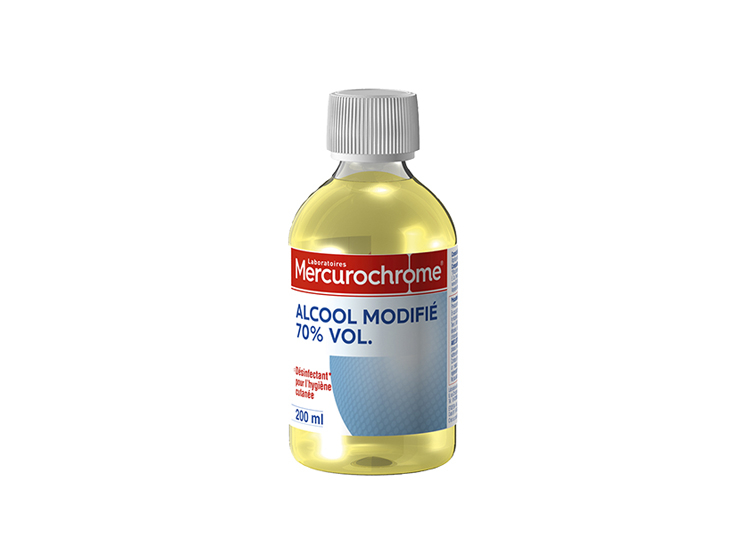 Mercurochrome Alcool modifié à 70% vol. - 200ml - Pharmacie en ligne