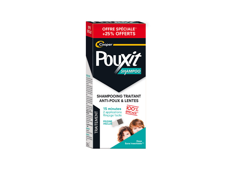 Pouxit - Shampooing traitant Anti-poux & Lentes 15 mn (200 ml)