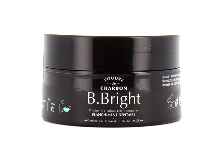 B Bright Poudre de charbon - 50g - Pharmacie en ligne
