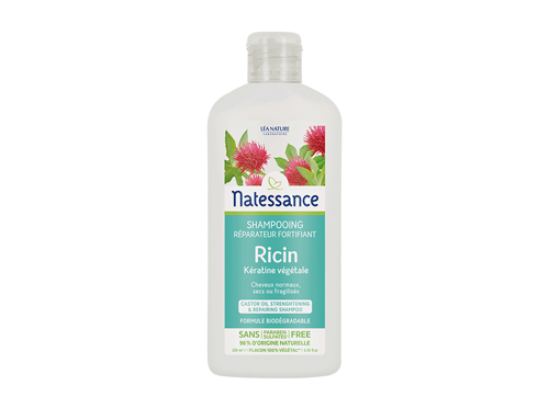 Natessance Shampooing réparateur fortifiant Ricin et kératine végétale -  250ml - Pharmacie en ligne