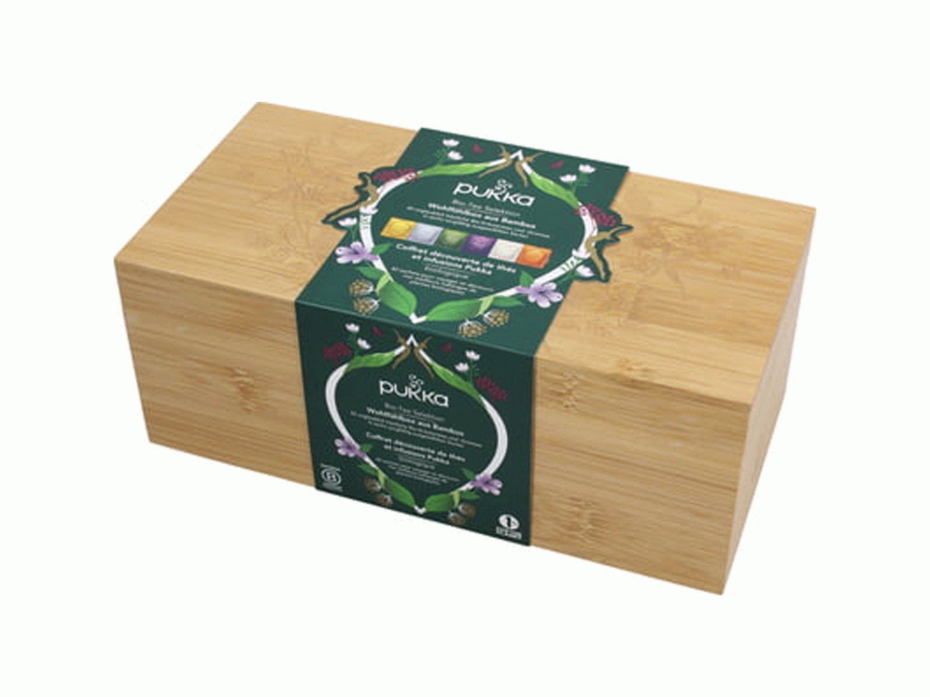 Coffret en bambou & 30 sachets de thé - Cadeaux corporatifs