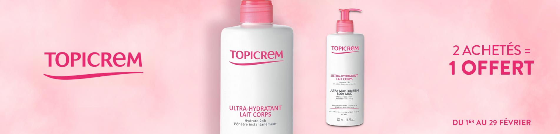 Promotion Topicrem Ultra hydratant