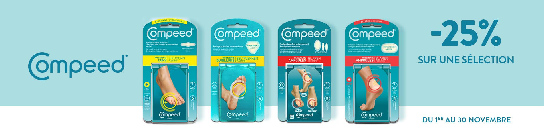 Promotion pansements Compeed