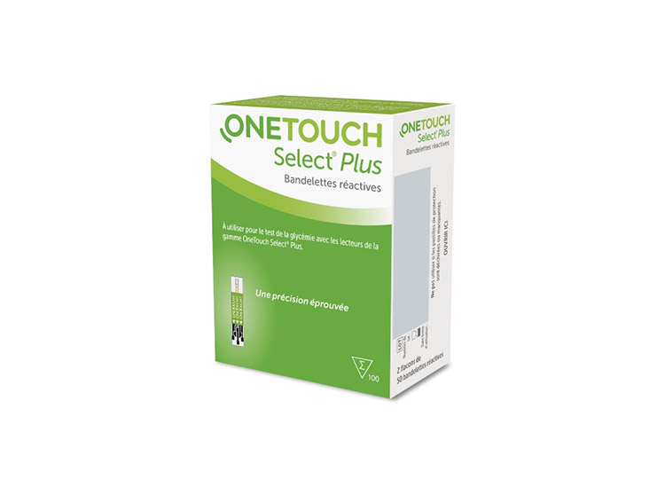 Bandelettes glycémie pour glucomètre OneTouch Select Plus
