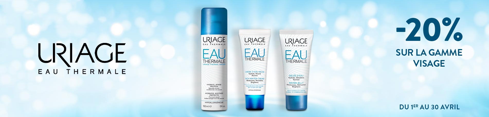Promotion Uriage Eau thermale