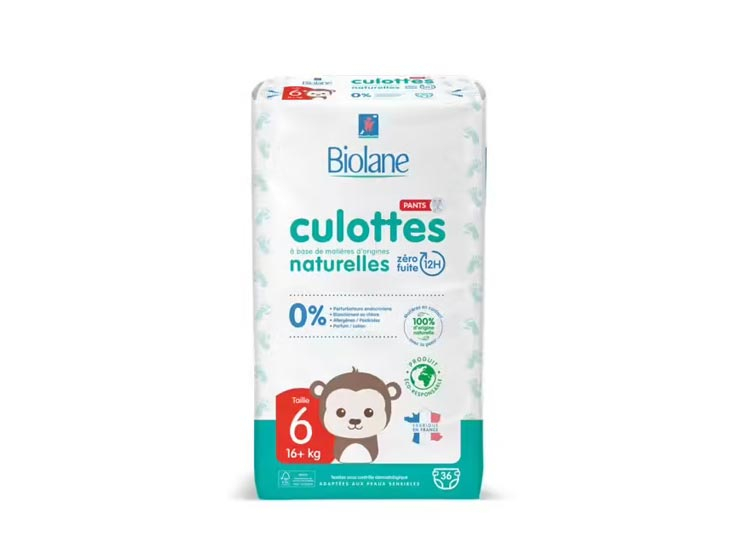 Biolane Couches Culottes Taille 6 - 36 couches - Pharmacie en