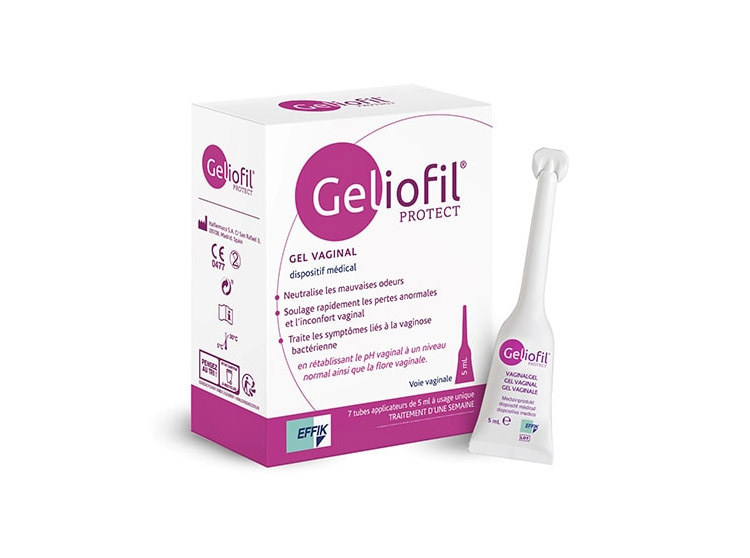 Effik Geliofil Protect Gel vaginal unidoses - 7 tubes - Pharmacie