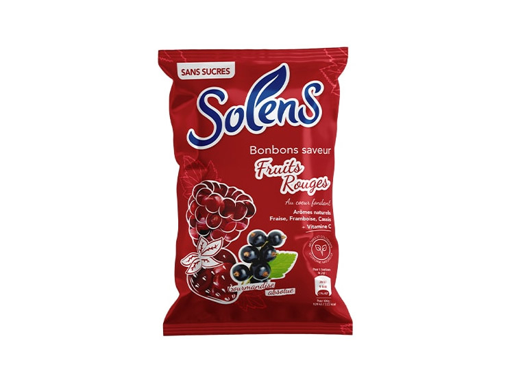 Solens Bonbons saveurs Fruits Rouges Sans sucre - 100 g - Pharmacie en  ligne