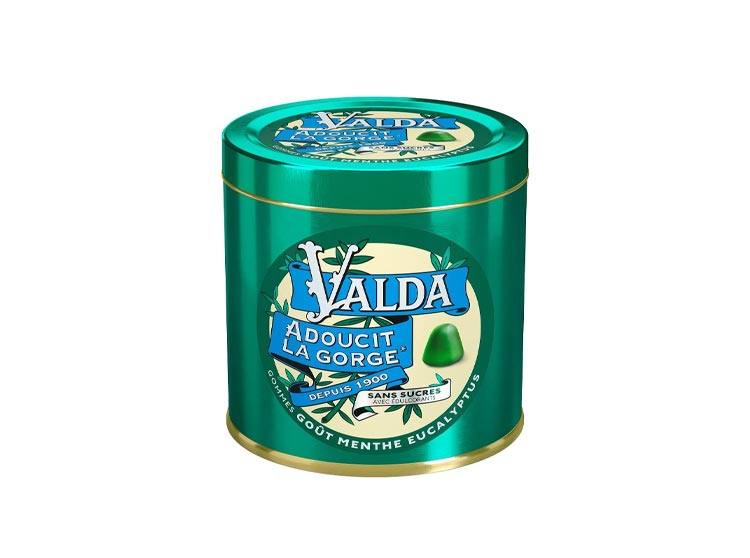 Valda Gommes goût menthe/ eucalyptus sans sucre - 140 g - Pharmacie en  ligne