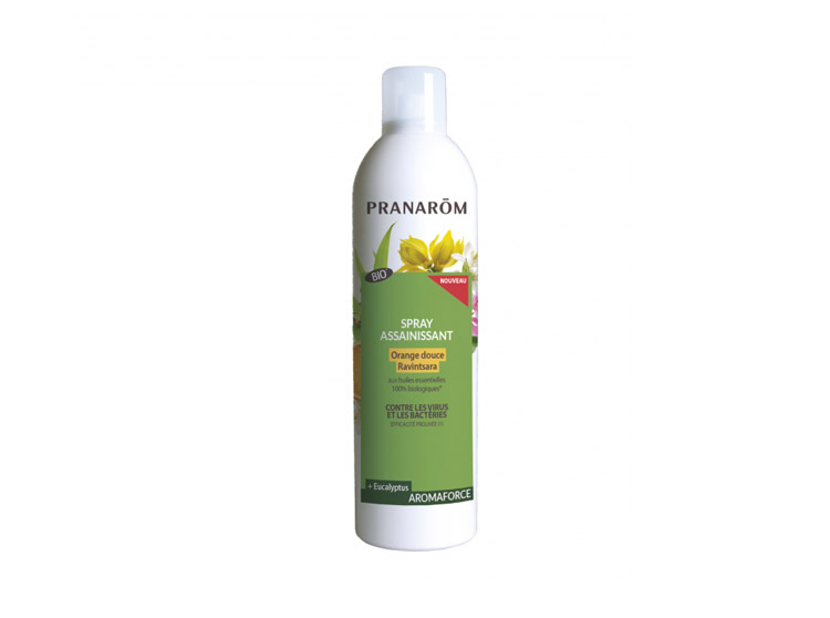 Pranarôm Aromaforce Spray assainissant Orange douce Ravintsara BIO