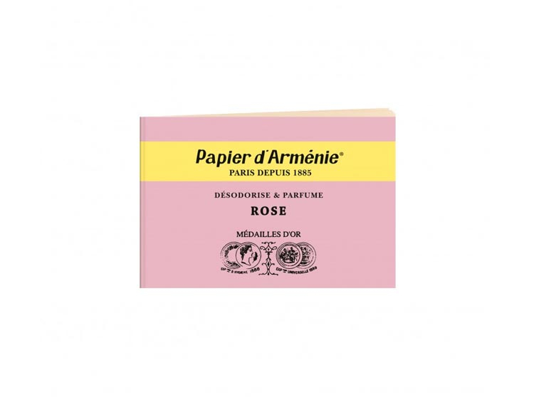 Papier d'Arménie Triple Carnet La Rose
