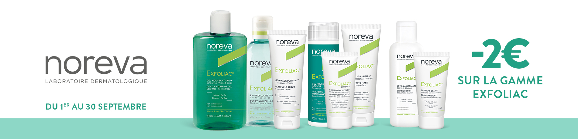 Promotion Noreva Exfoliac