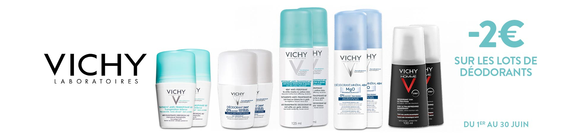 Promotion Vichy déodorants