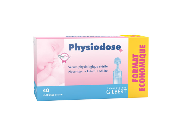 Gilbert Physiodose sérum physiologique stérile - 40 unidoses - Pharmacie en  ligne