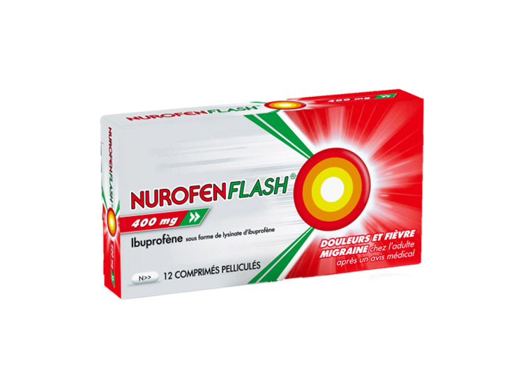 NurofenFem comprimé - Médicament Règle douloureuse - Ibuprofène 400 mg