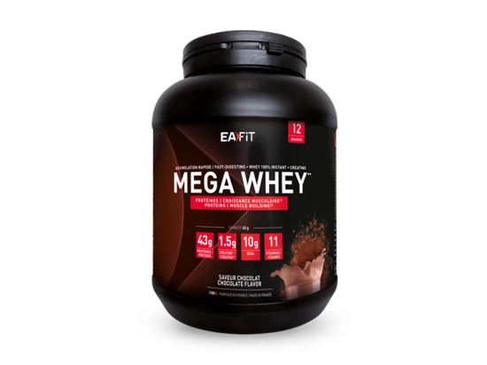 Mega whey saveur chocolat - 750g