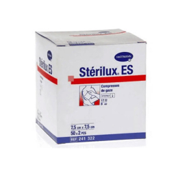 Stérilux ES compresses de gaze - 50 x 2 compresses