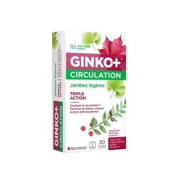 Ginko+ Circulation Jambes légères - 30 comprimés