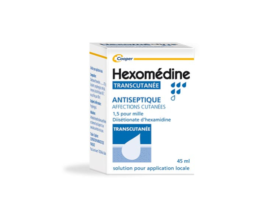 Hexomédine transcutanée 1,5 pour mille - 45ml