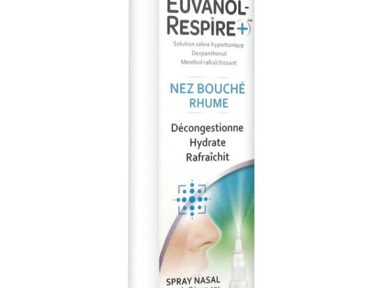 Euvanol Respire+ Nez Bouché Rhume Spray Nasal 20 ml