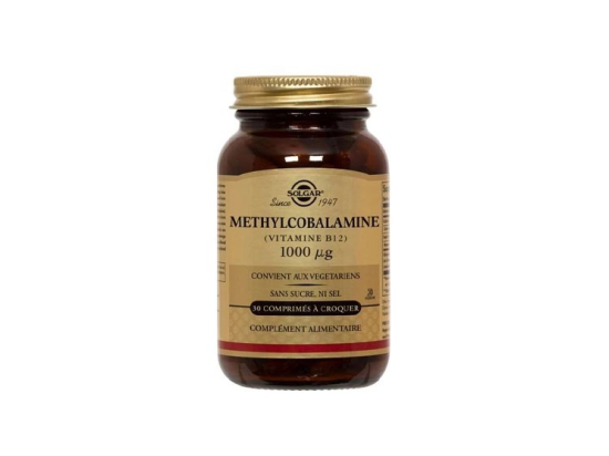 Solgar Methylcobalamine Vitamine B12 - 30 Comprimés à croquer