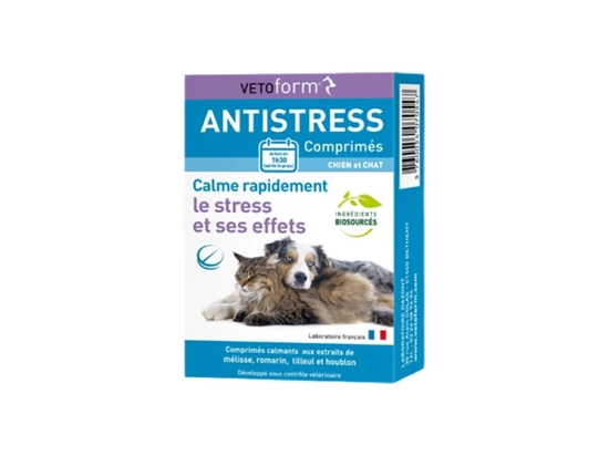 Antistress Calmants Anti-Stress Chien et Chat - 20 comprimés