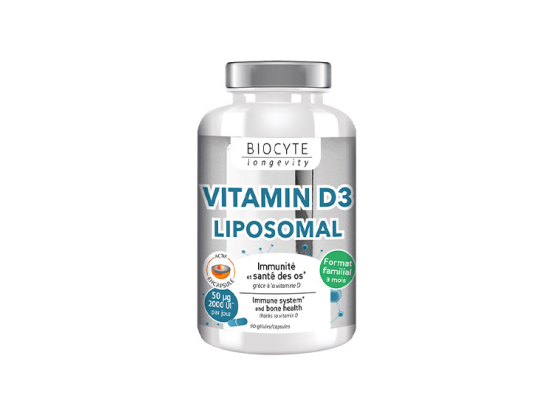 Longevity Vitamine D3 Liposomal - 90 gélules