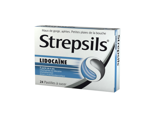 Strepsils Lidocaine - 24 pastilles à sucer