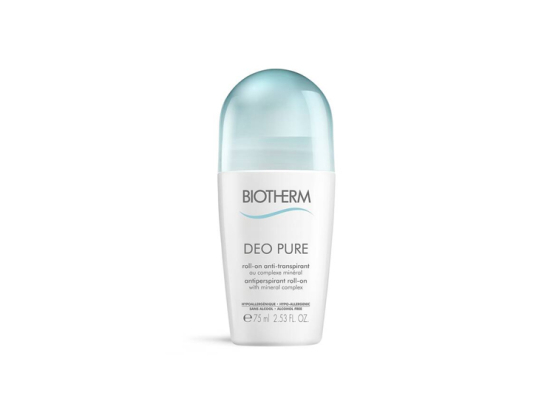 Biotherm déo pure invisible roll-on anti-transpirant 48h - 75ml