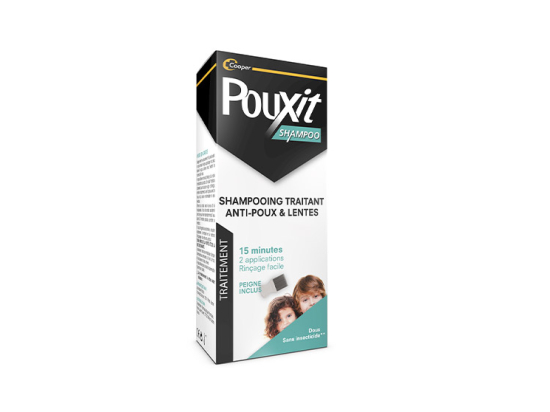 Pouxit Shampoo Shampooing Traitant anti-poux et lentes - 200 ml + peigne