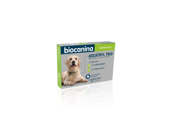 Biocanina Ascatryl Trio Grand chien - 2 comprimés