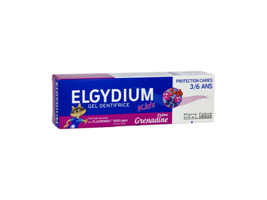 Elgydium Kids Dentifrice Enfant 3/6 ans Grenadine - 50 ml