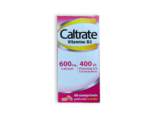 Caltrate Vitamine D3 600mg/400UI - 60comprimés