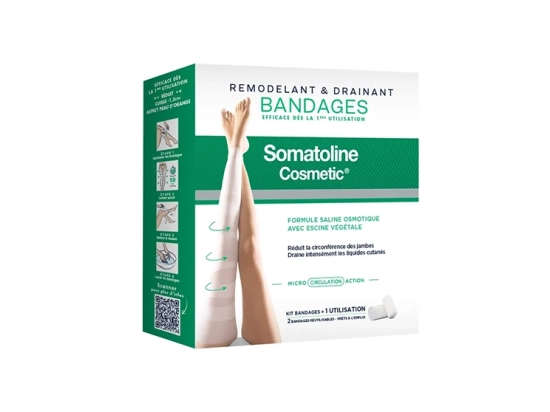 Bandages Remodelants & Drainants - 2 bandages réutilisables