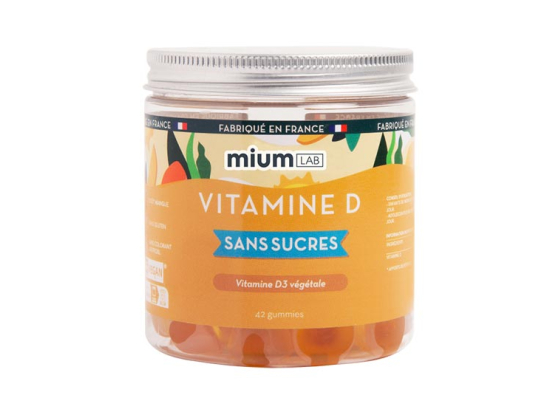 Mium Lab Vitamine D Sans Sucre - 42 gummies