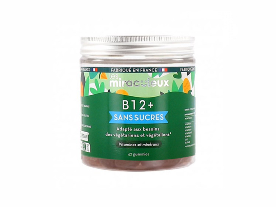 Les miraculeux Vitamine B12 Sans sucres - 42 gummies