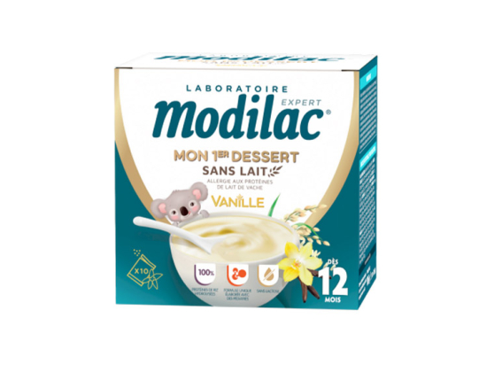 Modilac Mon 1er Dessert Sans Lait Vanille - 10 sachets