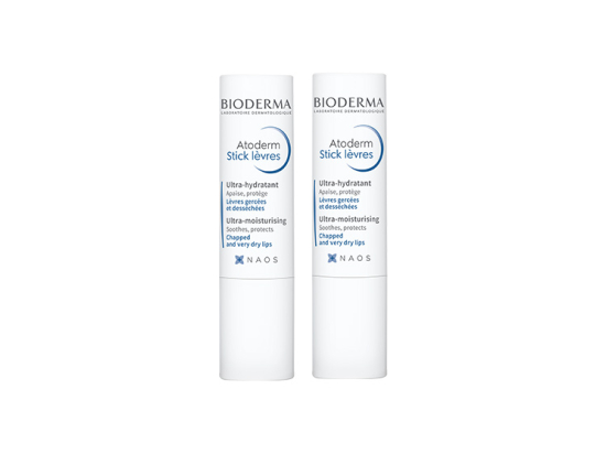 Bioderma Atoderm stick lèvres ultra-hydratant - 2x4g