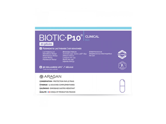 Aragan Biotic P10 Clinical I.C.I - 20 gélules